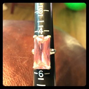 Rectangle Pink Ice Ring